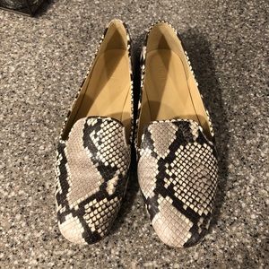 JCrew Snake Skin Flats